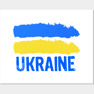 Ukraine Flag Posters and Art